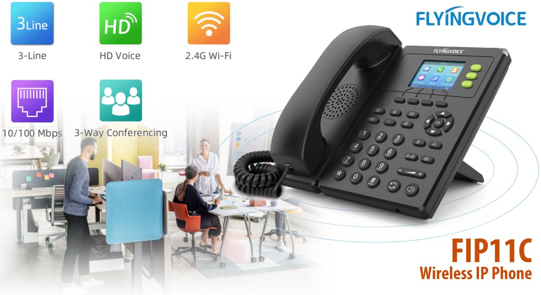 Flyingvoice Fip11c Wireless Ipphone Dubai