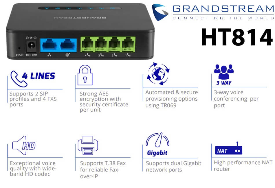 Grandstream Ht814 Dubai