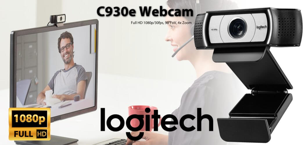 græs klodset Den anden dag Logitech C930e Webcam Nigeria - Full HD 1080p/30fps, 90°FoV, 4x Zoom